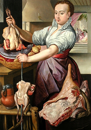 Joachim Beuckelaer Die Kochin mit Geflugel